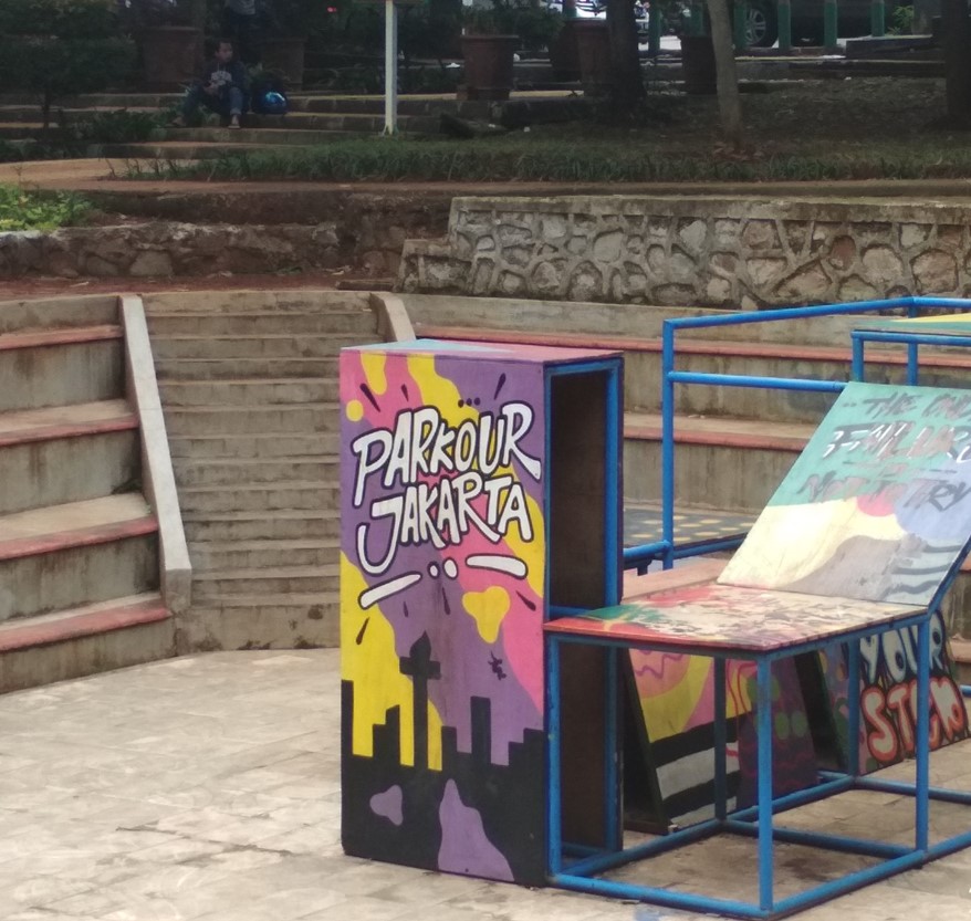 Area Parkour sebelum revitalisasi
